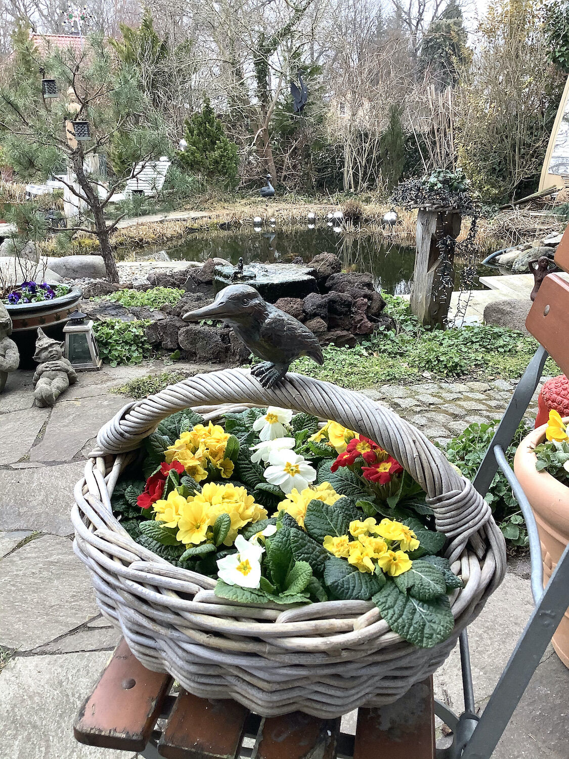 Schönwalde-Glien: Bronzefigur EISVOGEL, 14 cm Schönwalde-Glien: Bronzefigur EISVOGEL, 14 cm