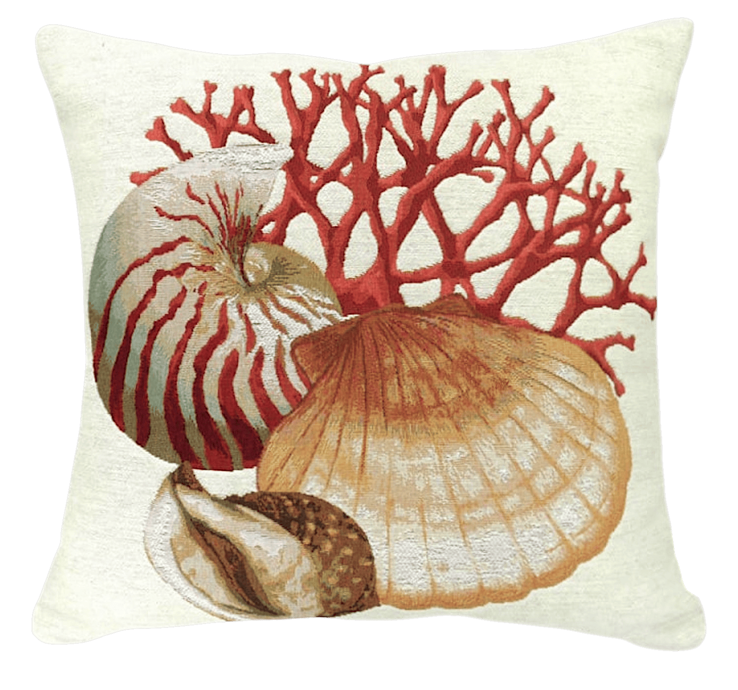 Gobelinkissen Lutex KORALLE GROSSE JAKOBSMUSCHEL, 48 x 48 cm