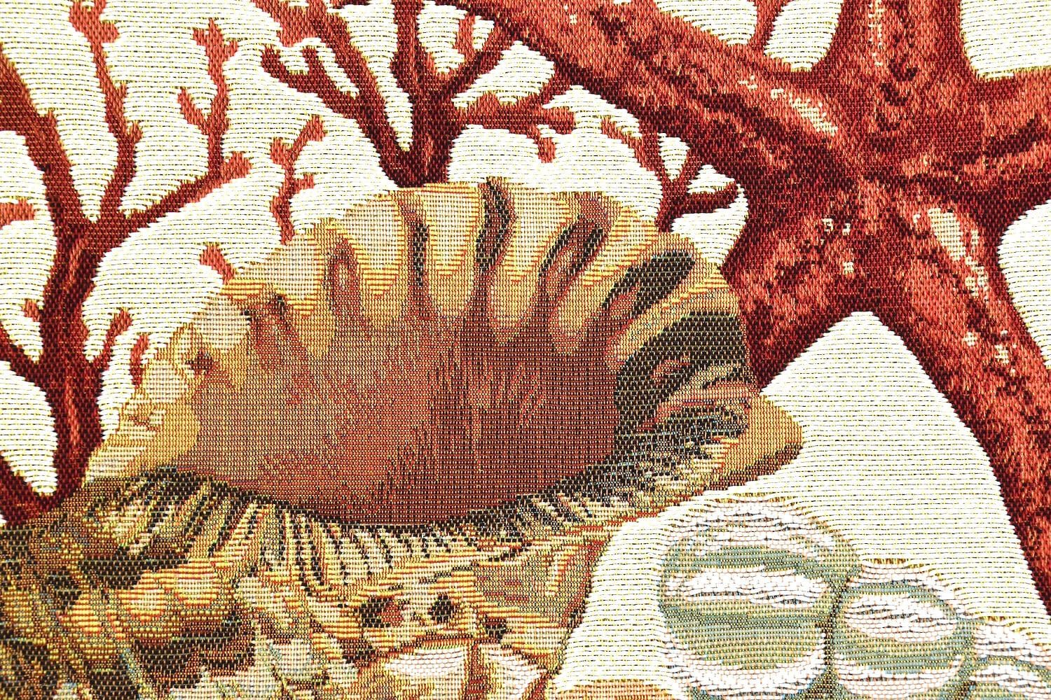 Gobelinkissenhülle Art de Lys Koralle Seestern schmal, 38 x48 cm
