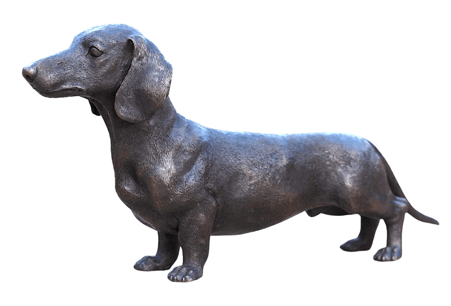 Bronzefigur Hund Dackel RACKER
