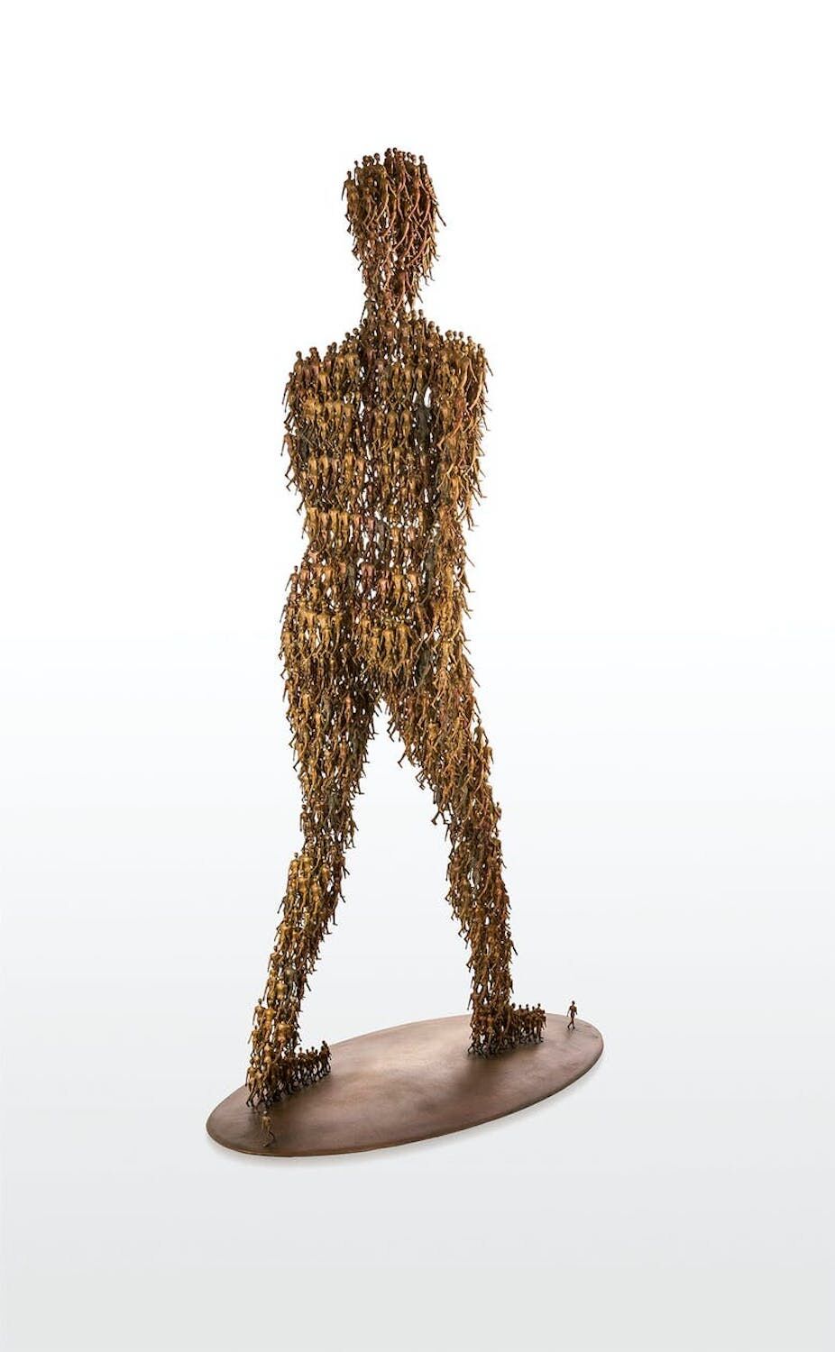 Bronzefigur GOING (von Michal Trpák)