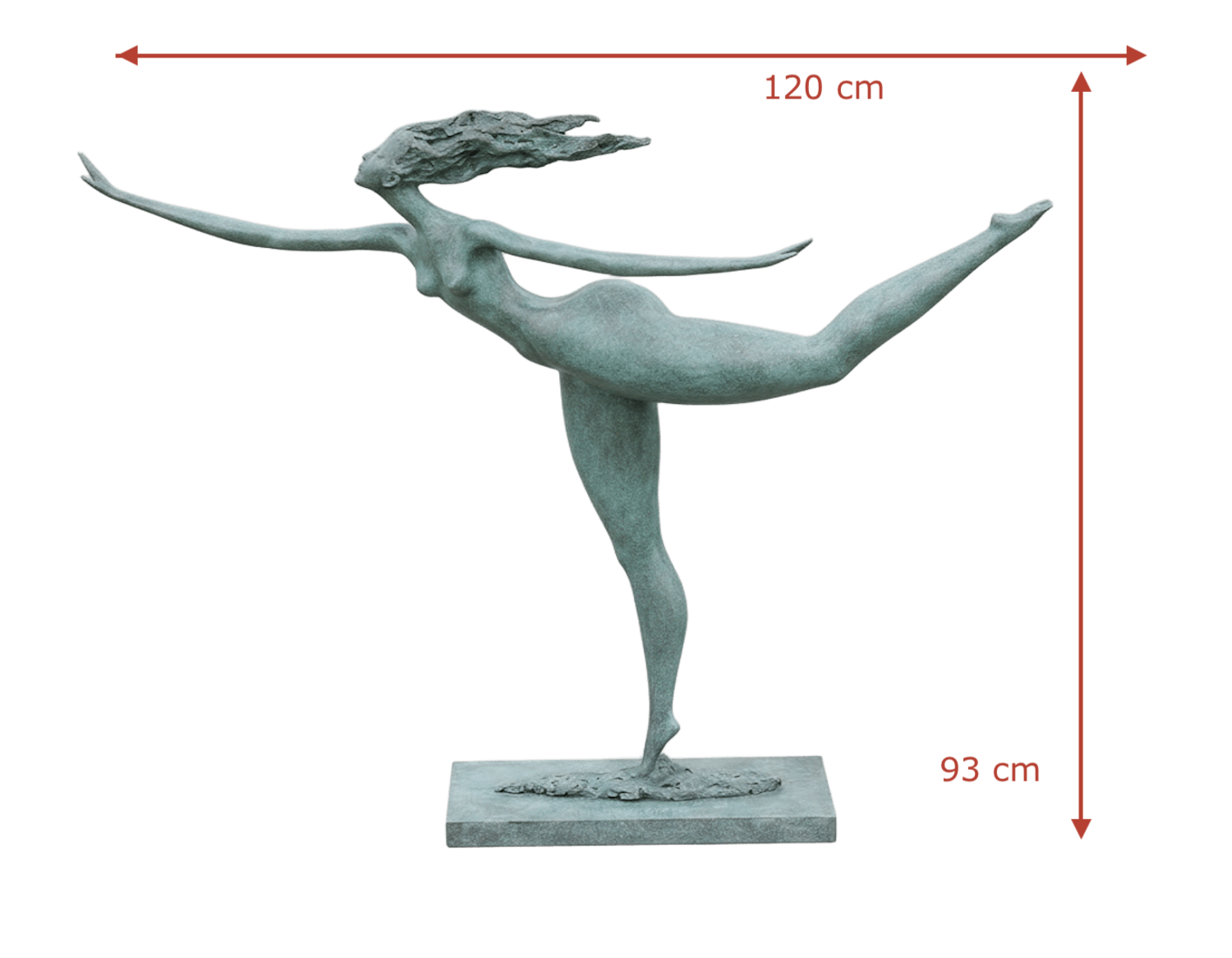 Bronzefigur SANDRINE, 120 cm