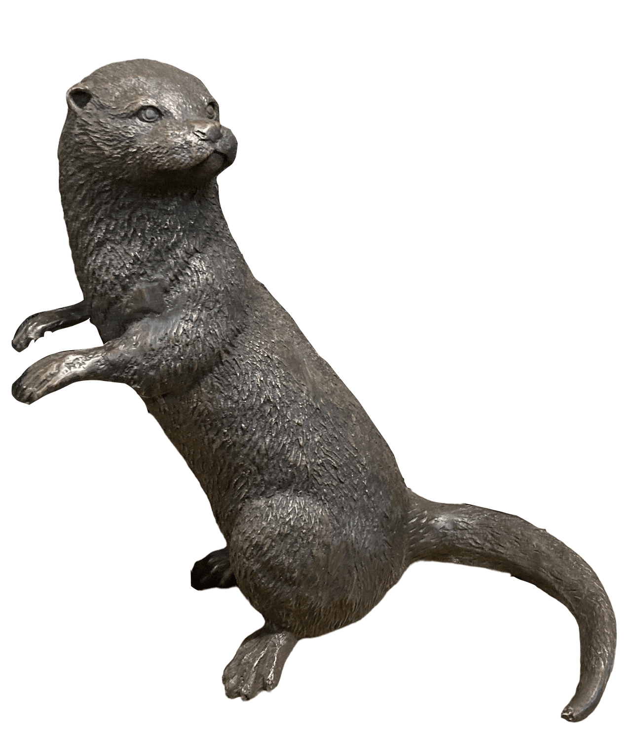 Bronzefigur Fischotter RUBBEL
