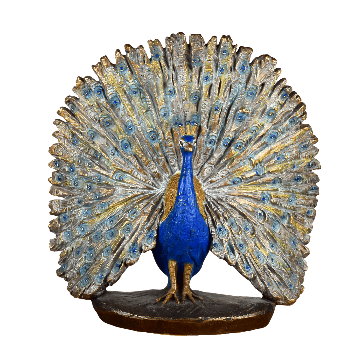 Bronzefigur Vogel PFAU