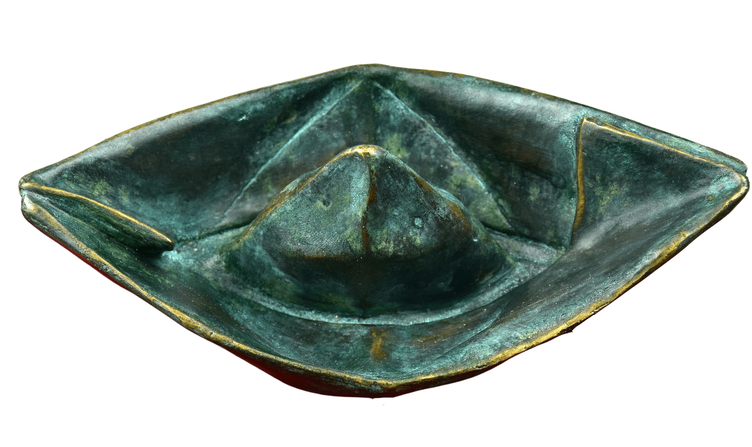 Bronzeobjekt PAPIERSCHIFF
