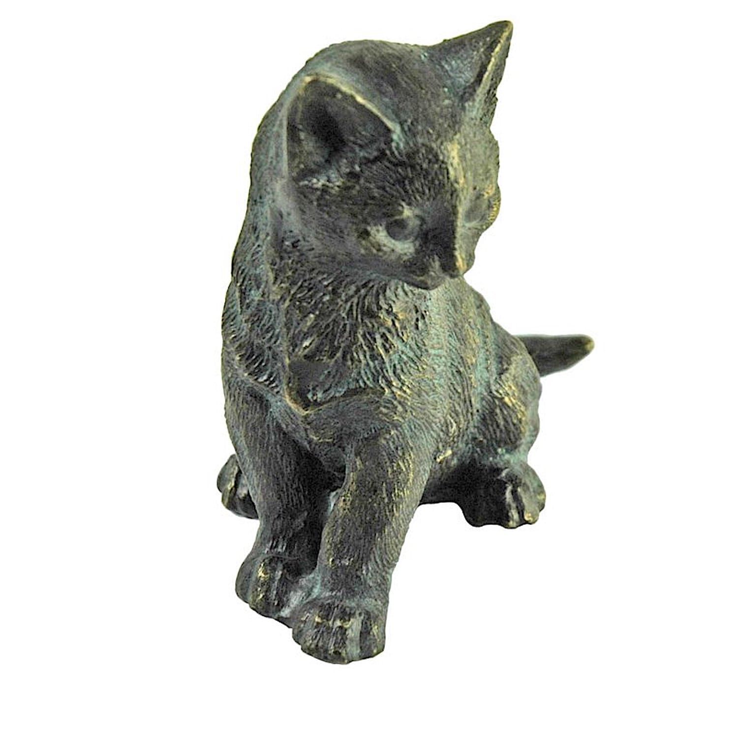 Bronzefigur Katze Kater LILLY