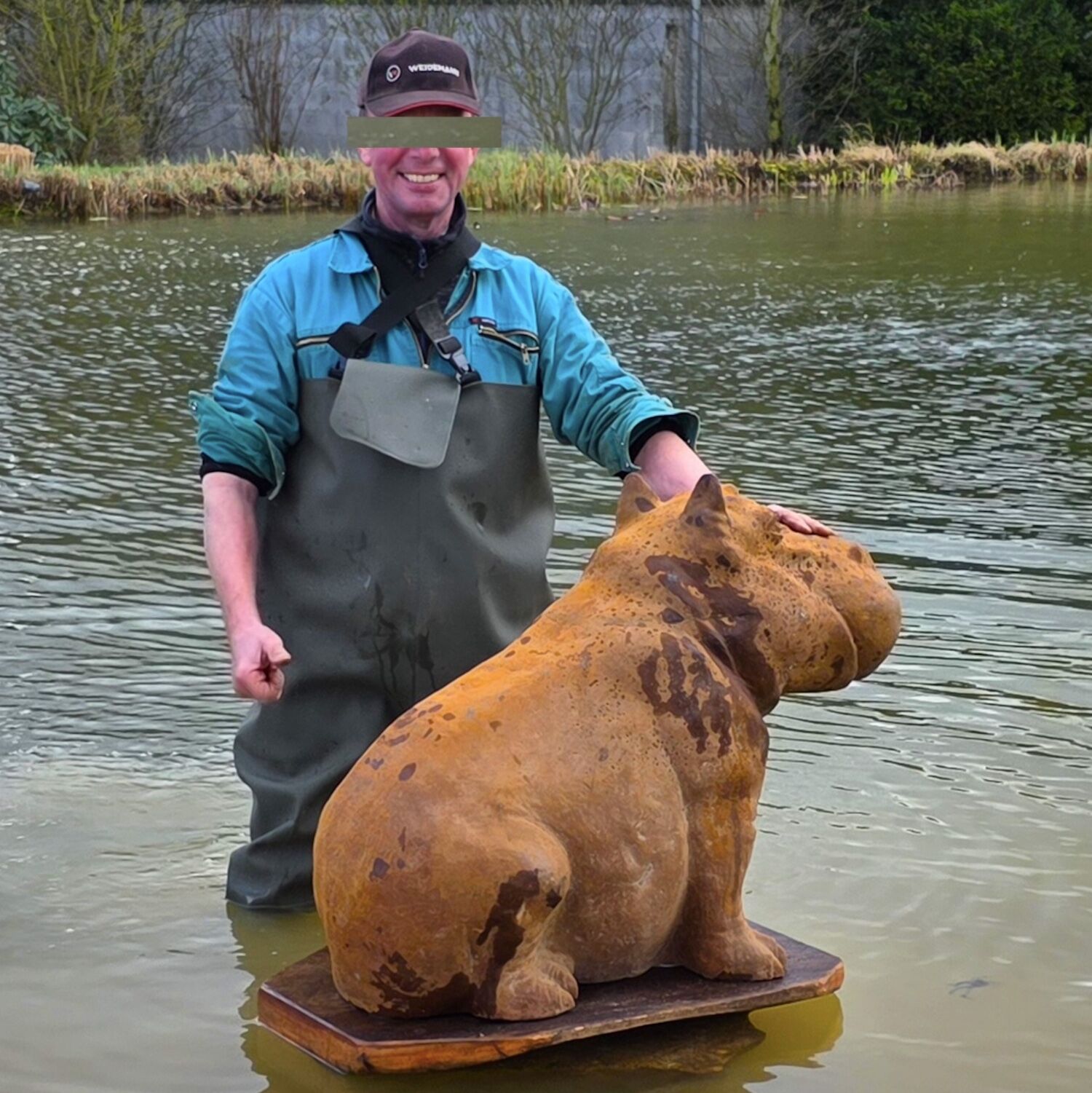 Gusseisen FLUSSPFERD, Nilpferd Hippo HOTTE