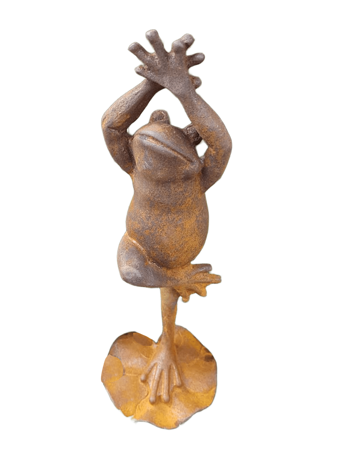 Gusseisenfigur YOGAFROSCH