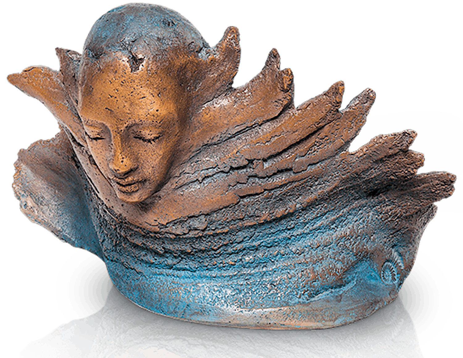 Bronzefigur TAG UND NACHT (von Maria-Luise Bodirsky)