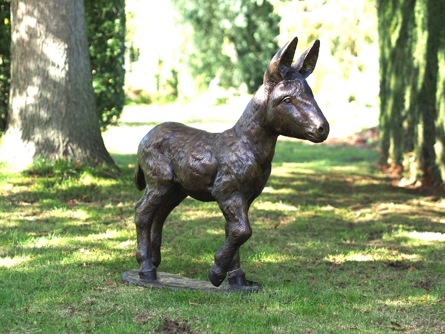 Bronzefigur Junger Esel PEPITO (93 cm)