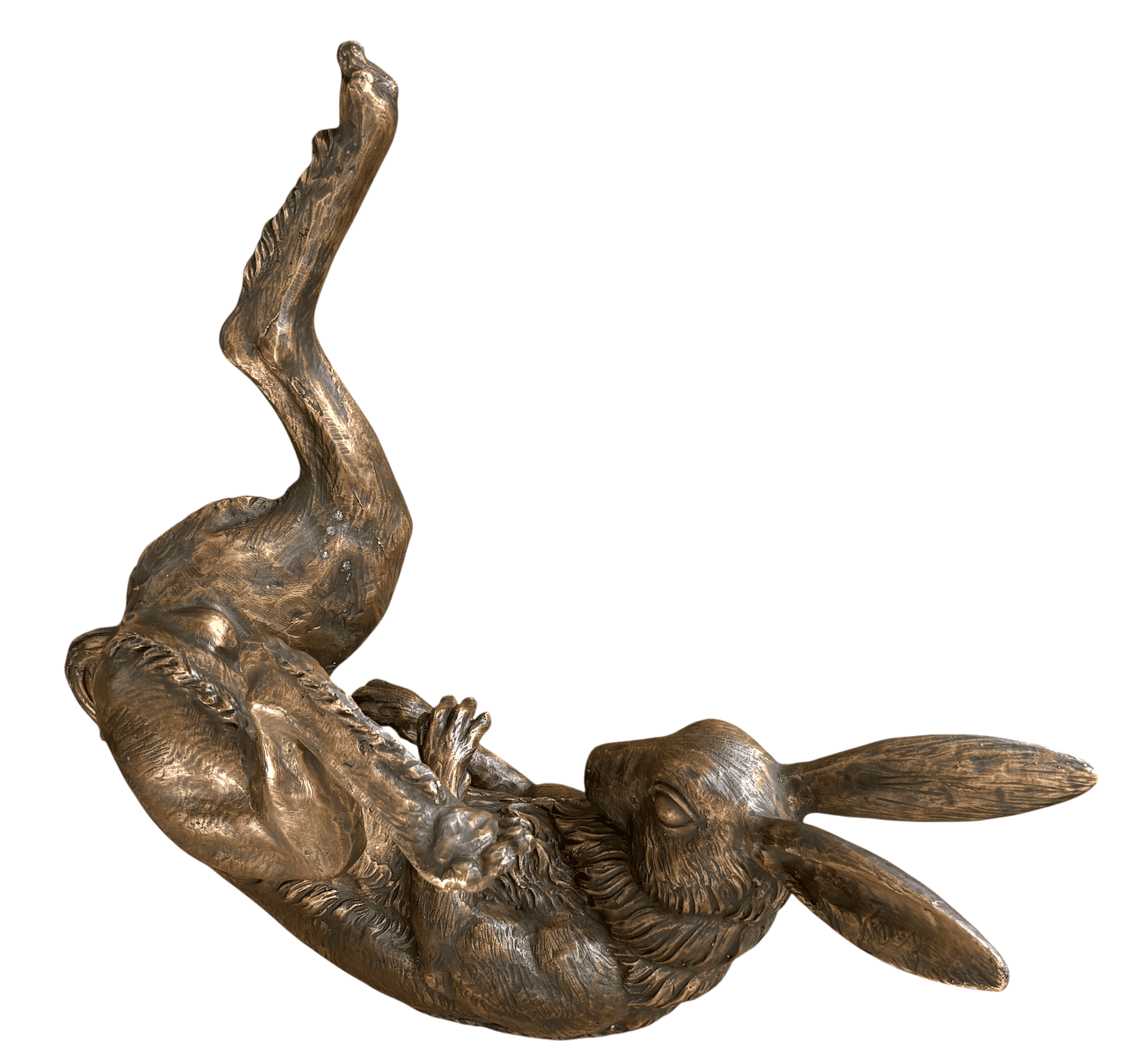 Bronzefigur Hase OSWIN, 45 cm