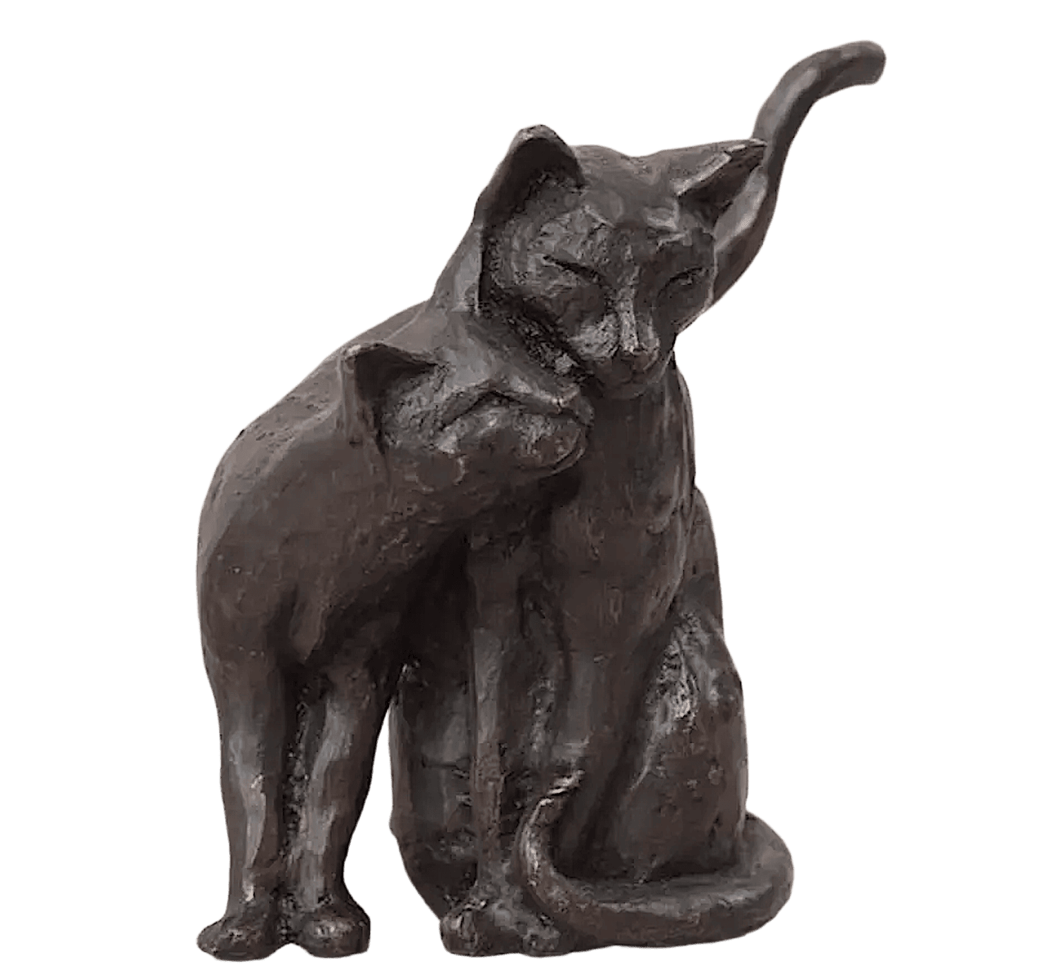 Bronzefigur BARRY & ROBIN, KUSCHELNDE KATZEN