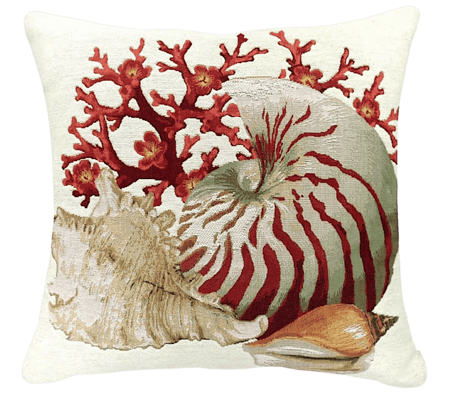 Gobelinkissen Lutex KORALLE STACHELSCHNECKE, 48 x 48 cm