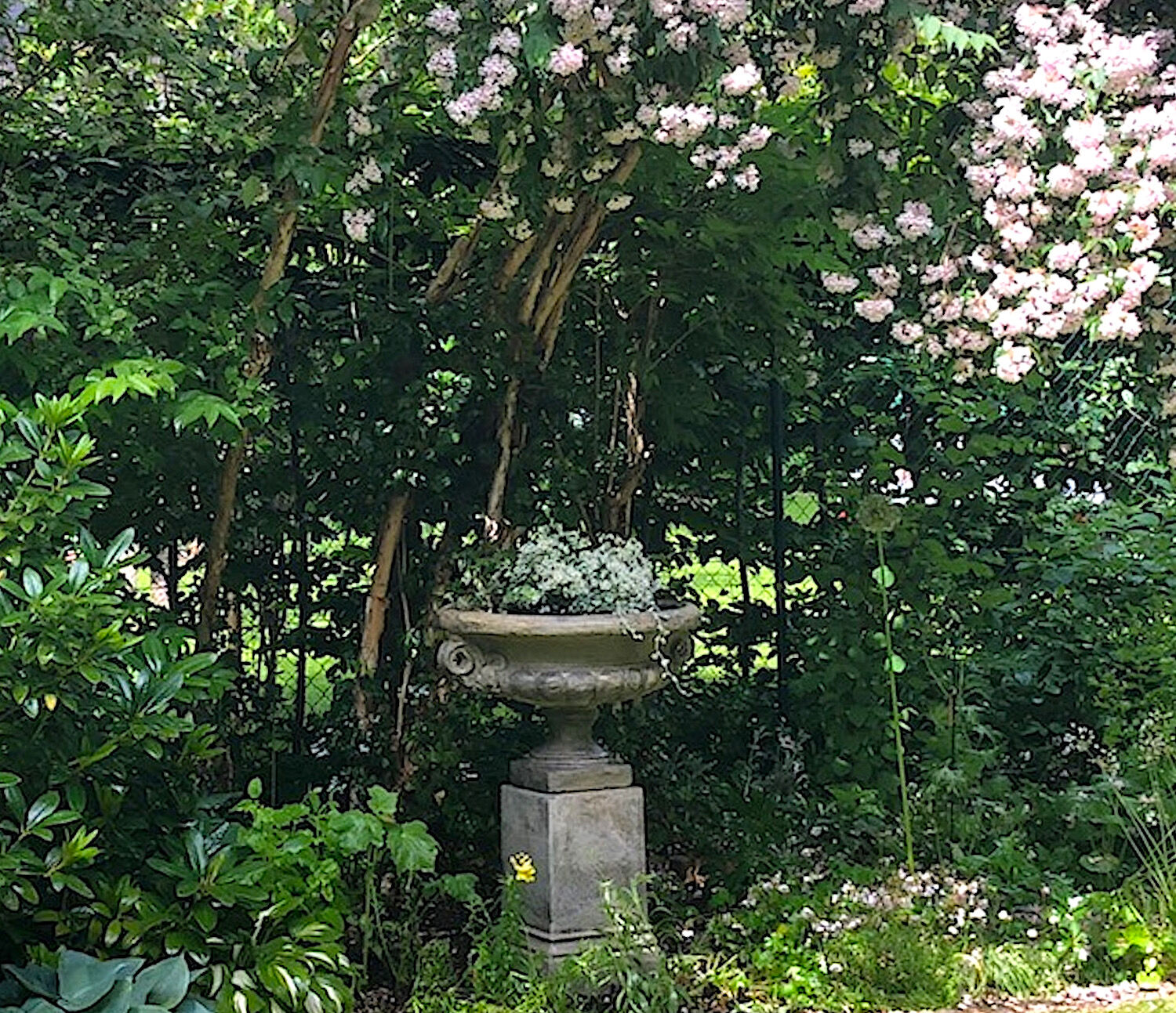 Potsdam, Nauener Vorstadt: Pflanzschale EDWARD auf Podest HENRY Potsdam, Nauener Vorstadt: Pflanzschale EDWARD auf Podest HENRY