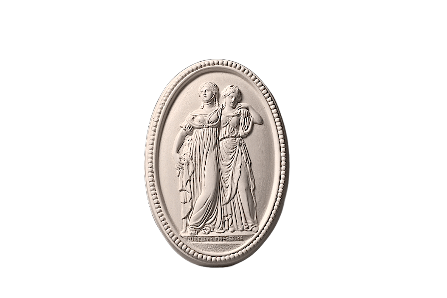 Relief PRINZESSINNENGRUPPE, Zellan, 11 cm