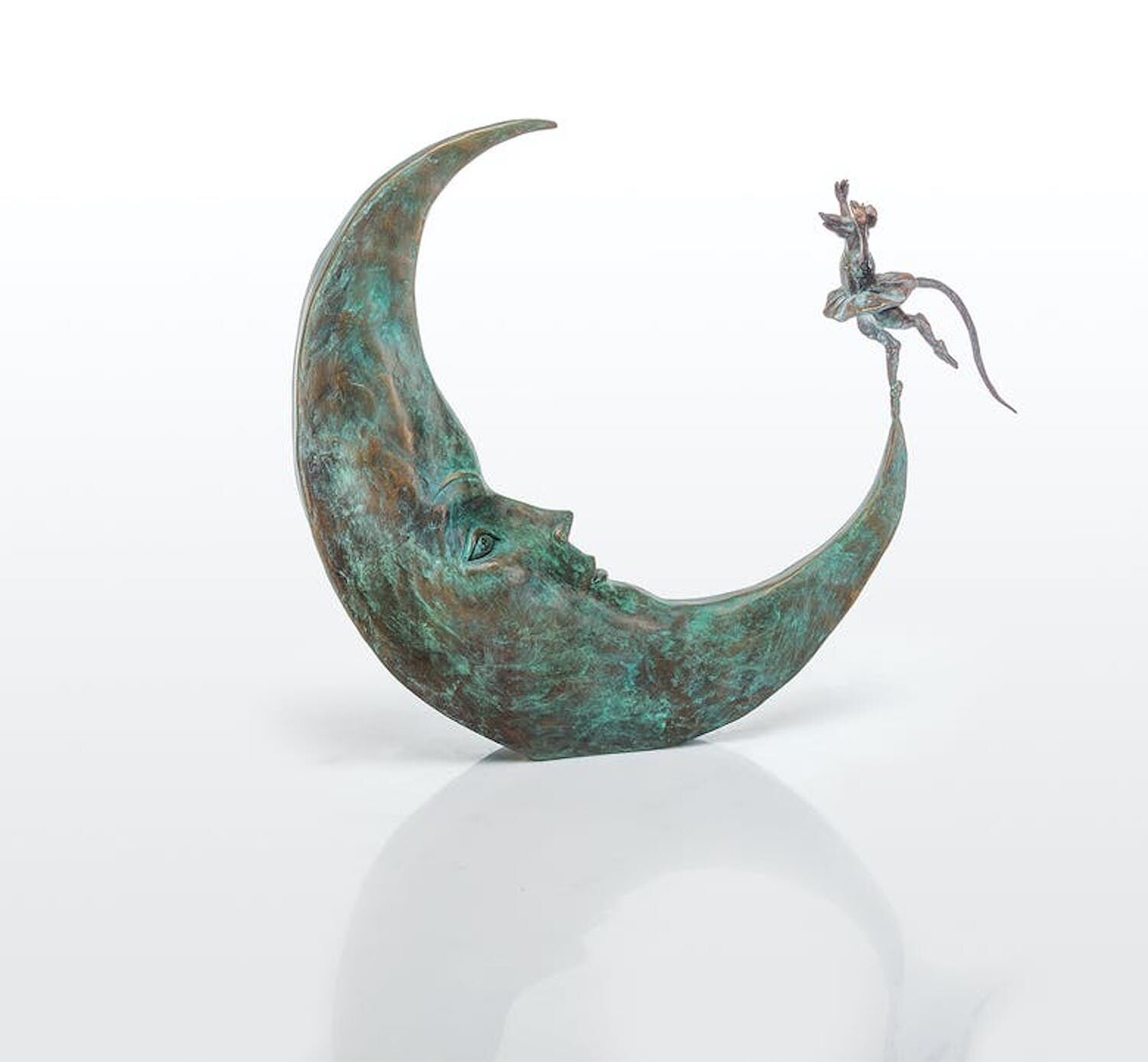 Bronzefigur DANSE AVEC LA LUNE (von Agnès Boulloche)