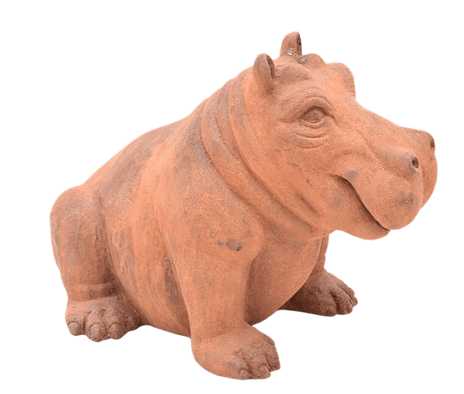 Gusseisen FLUSSPFERD, Nilpferd Hippo ERNESTO