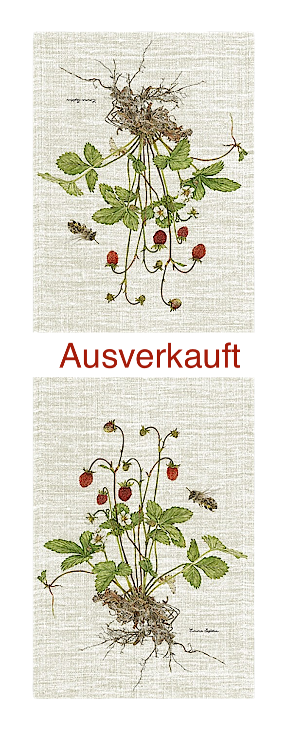 Tischläufer WALDERDBEERE, 40 x 120 cm, Emma Sjödin Design