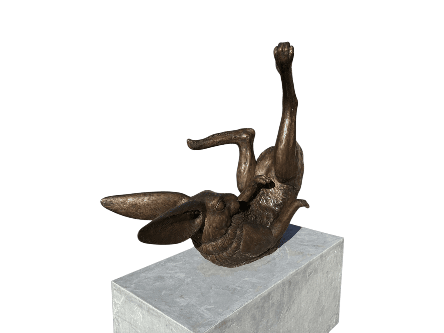 Bronzefigur Hase OSWIN, 130 cm