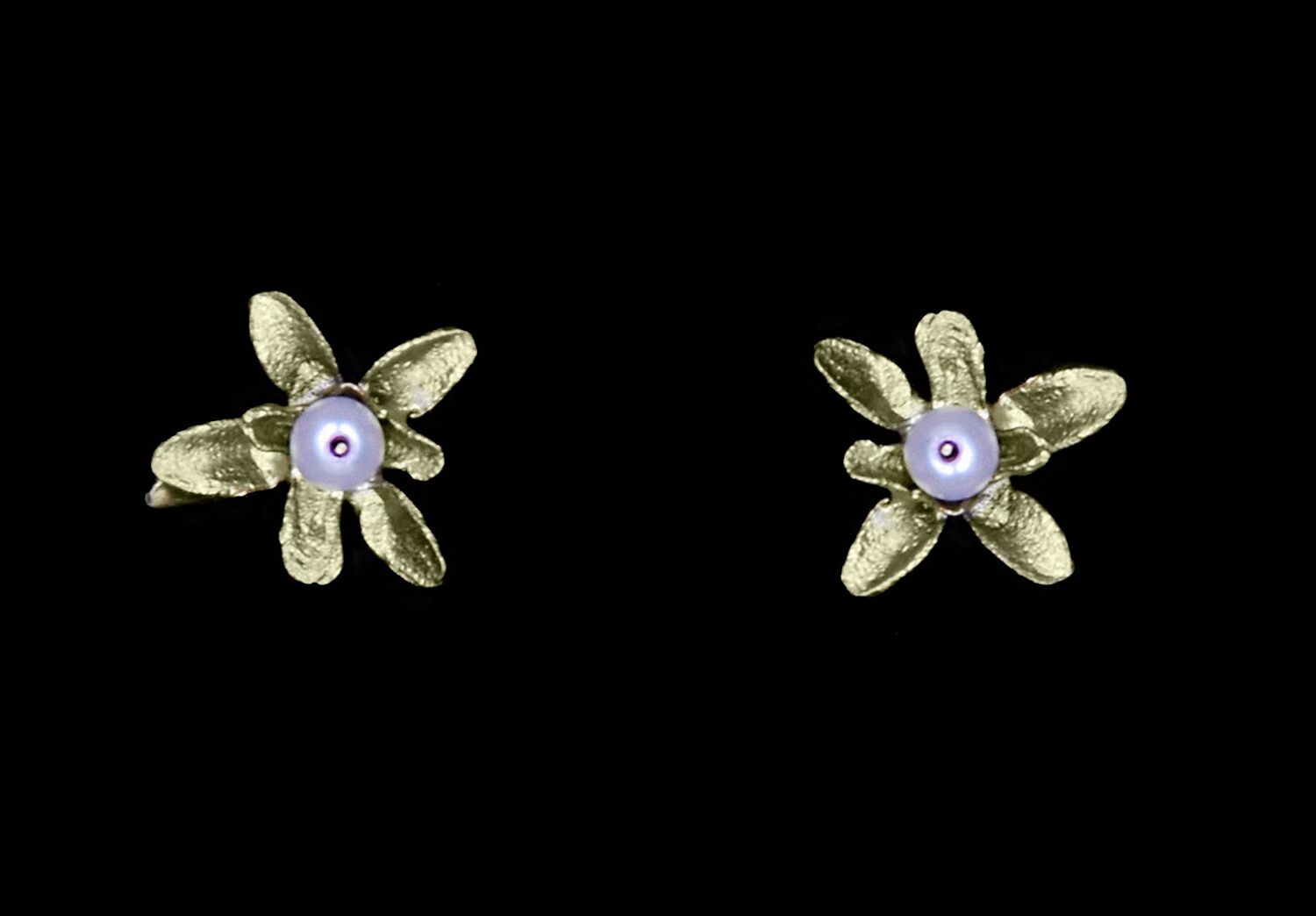 Bronzeschmuck BLÜHENDER THYMIAN, Paar Ohrstecker