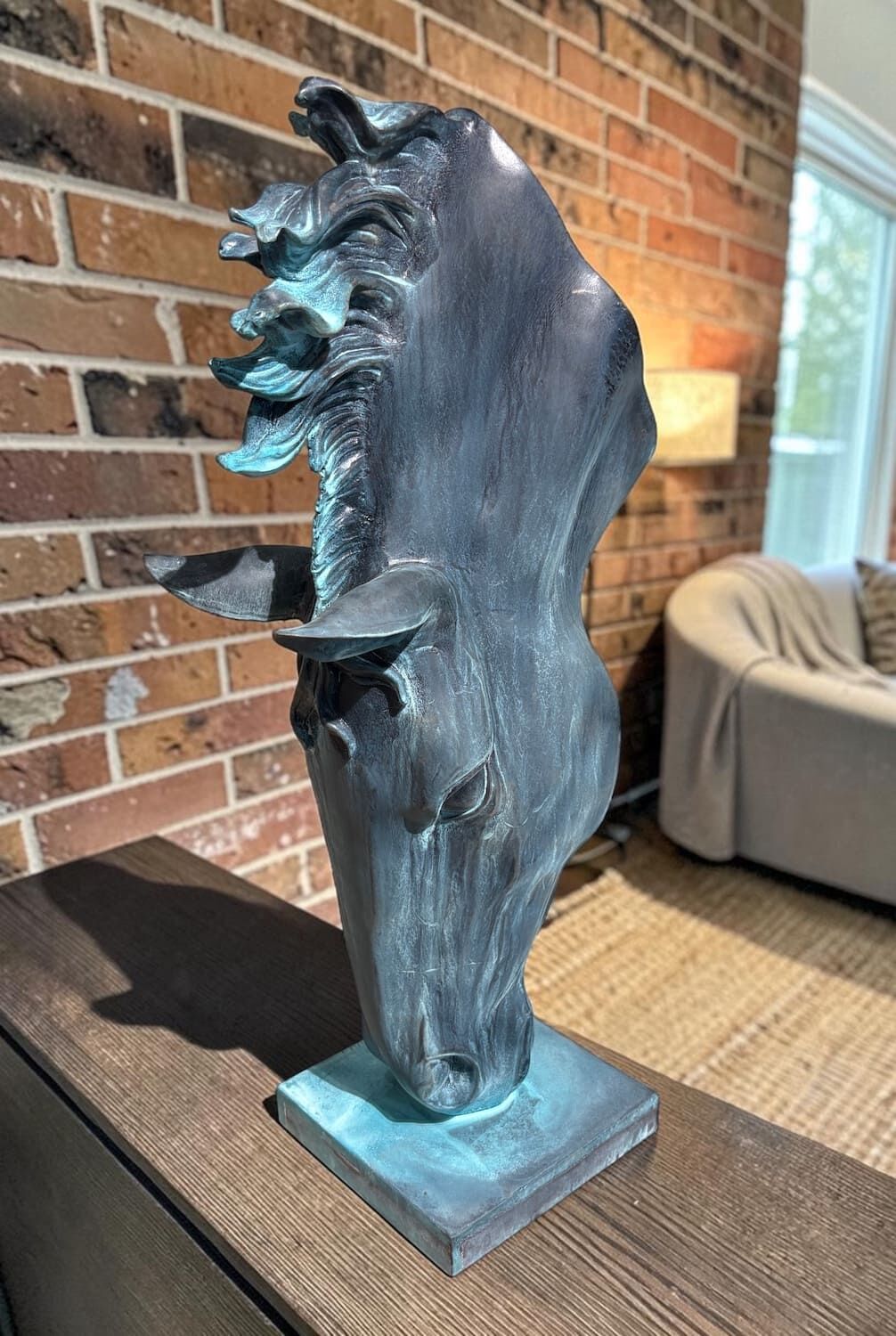 Bronzefigur PFERD FALADA, 53 cm