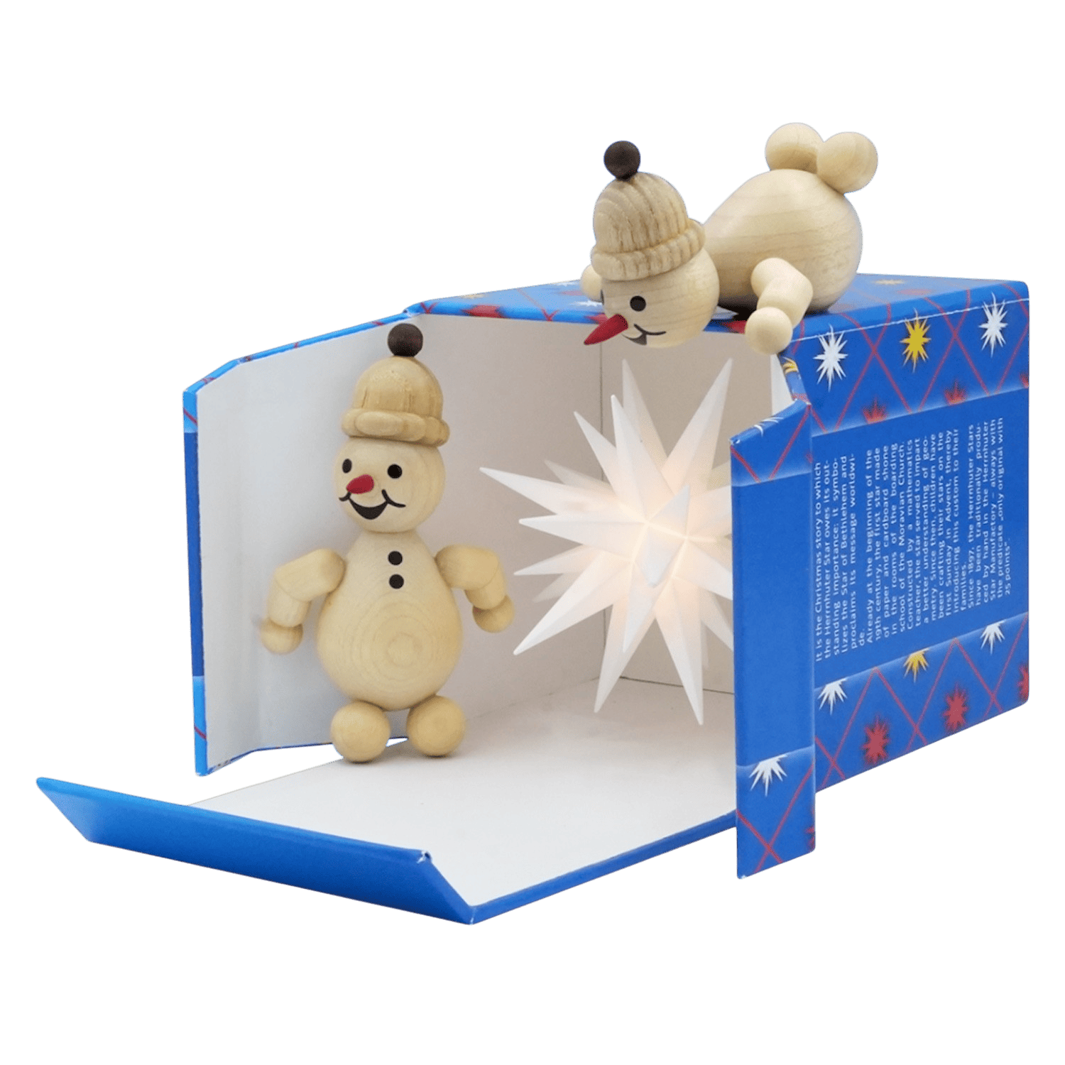 Original HERRNHUTER SCHÖNE BESCHERUNG, weihnachtliche Szene