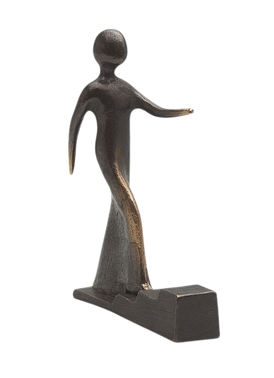 Bronzefigur SCHRITT FÜR SCHRITT, Kerstin Stark
