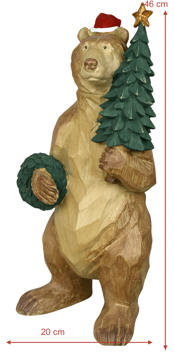 Weihnachtsbär BÄRTHOLD, 46 cm