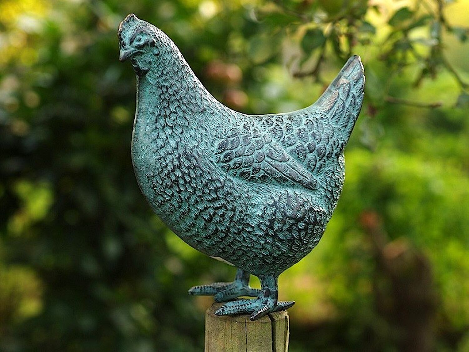 Bronzefigur Vogel HENNE HANNA
