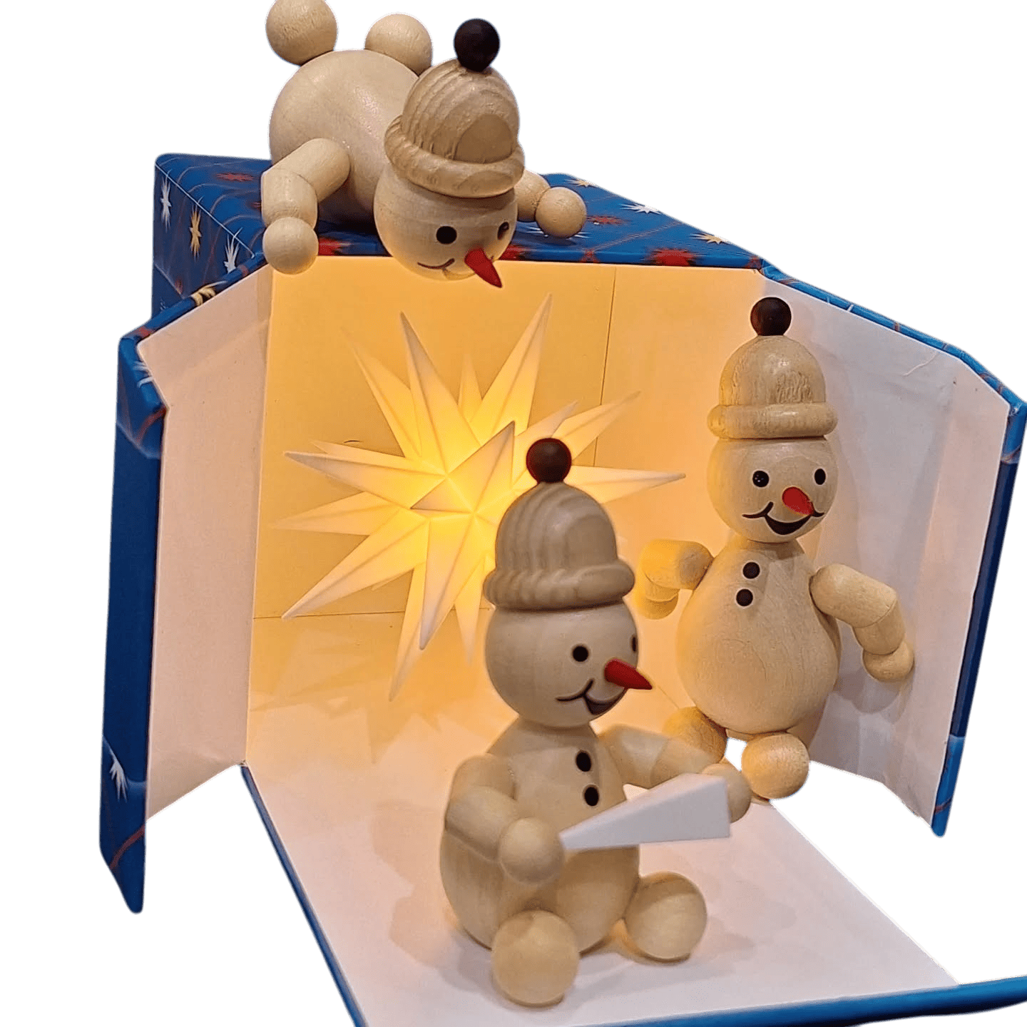 Original HERRNHUTER SCHÖNE BESCHERUNG, weihnachtliche Szene