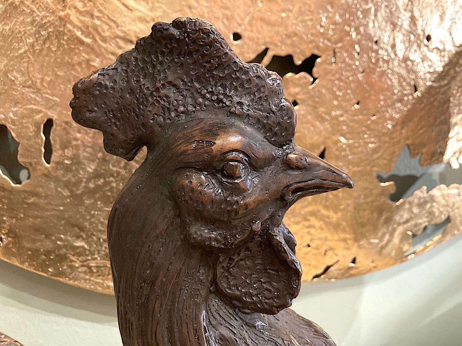 Bronzefigur Vogel HAHN HEINRICH