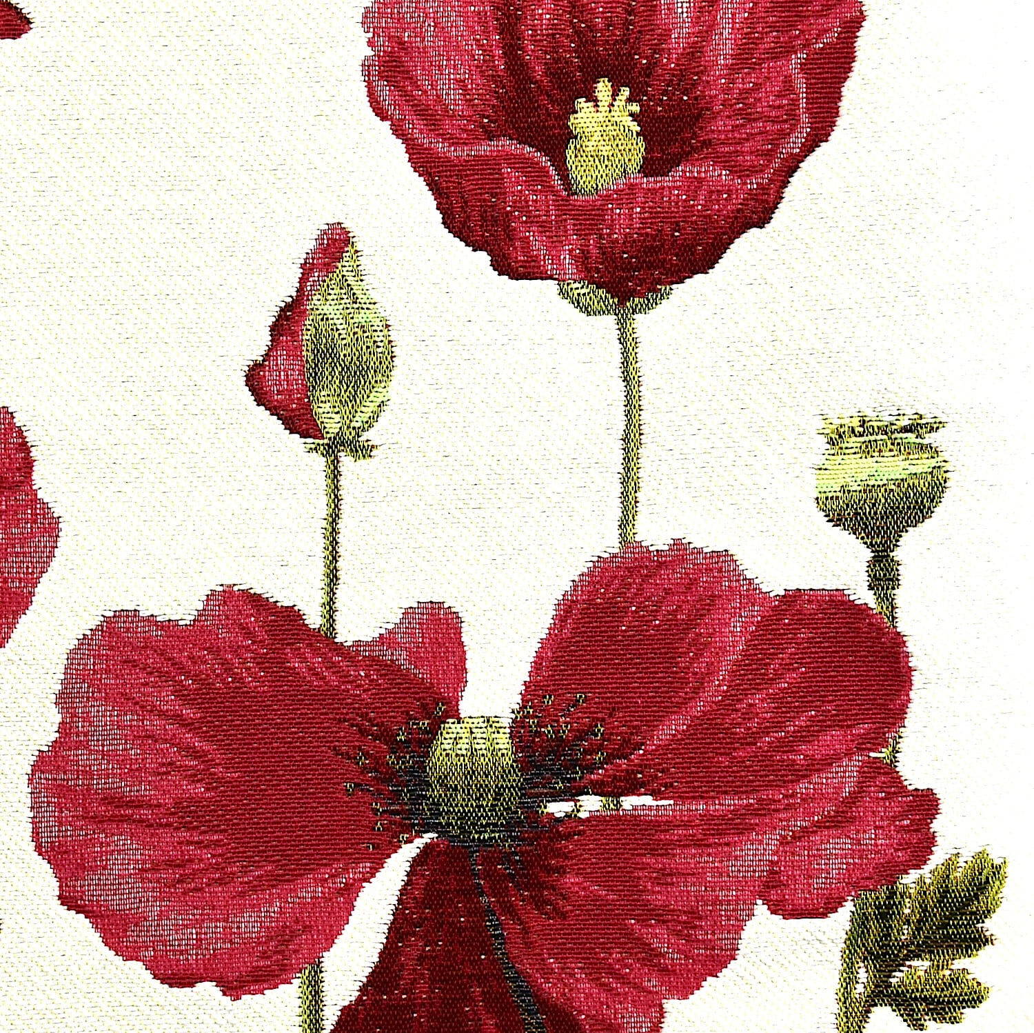 Gobelinkissenhülle Art de Lys MOHN Vier Blüten, 48x48 cm