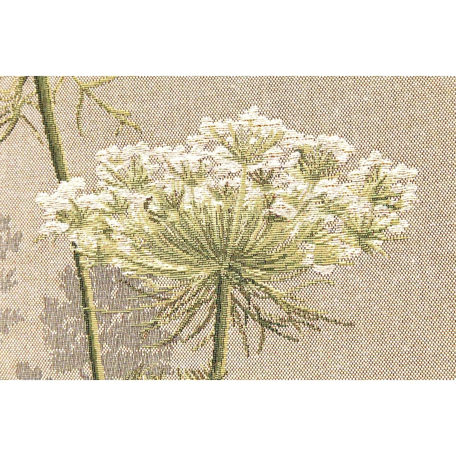 Gobelintischläufer Lutex WILDE MÖHRE hell/weiße Blüten, 178 x 48 cm