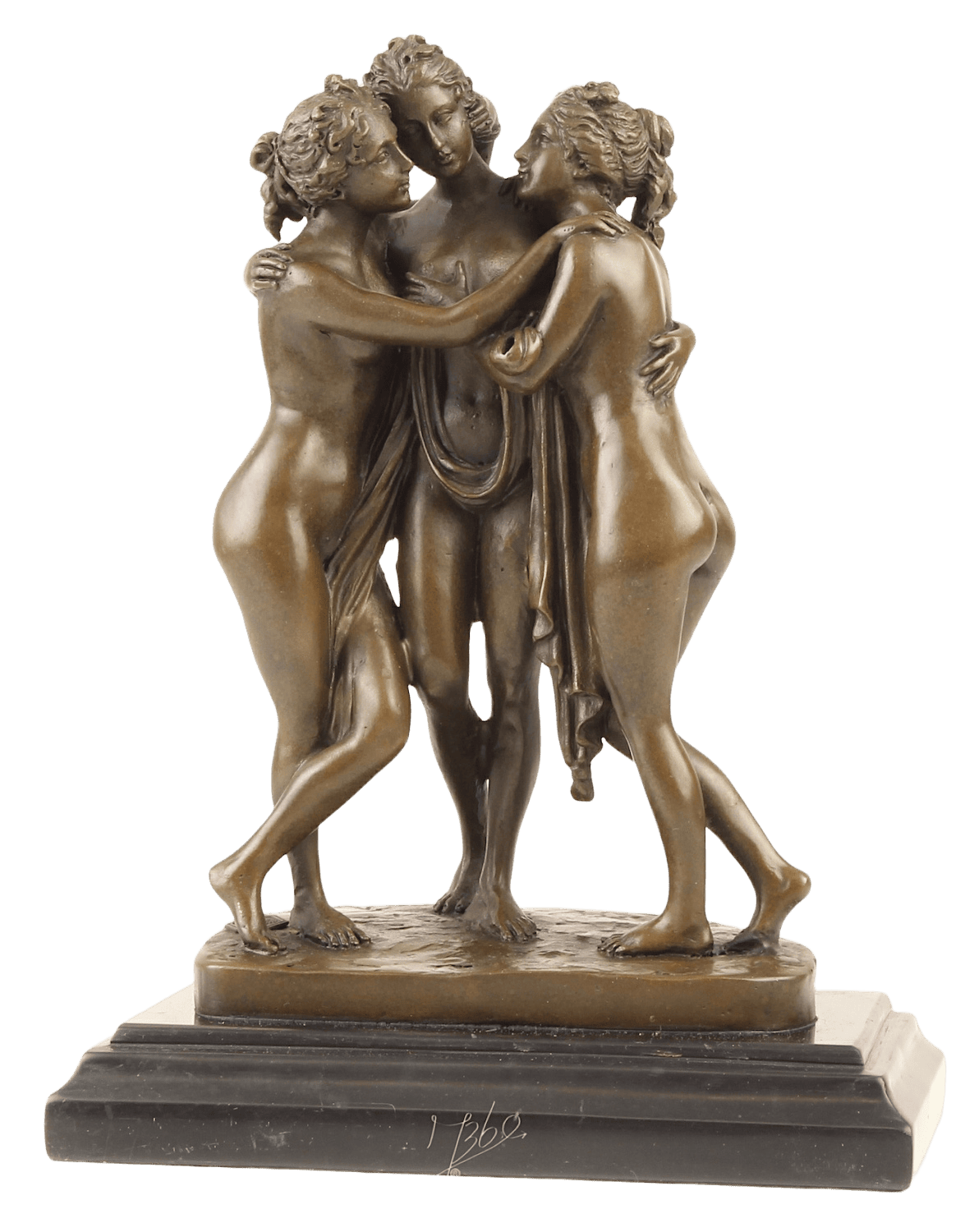 Bronzefigur DREI GRAZIEN, nach Antonio Canova