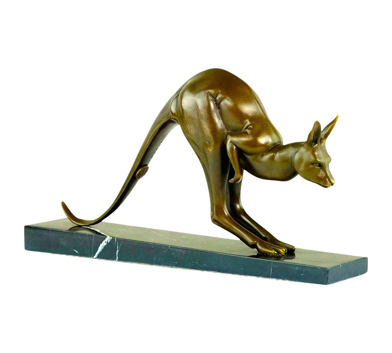 Bronzefigur Känguru CARRY braun