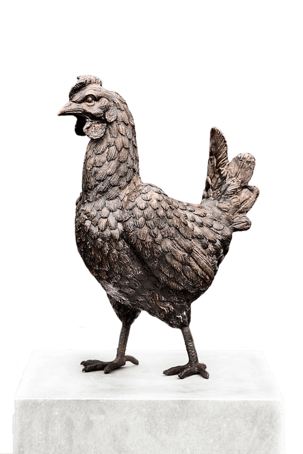 Bronzefigur Vogel HENNE HENRIKE