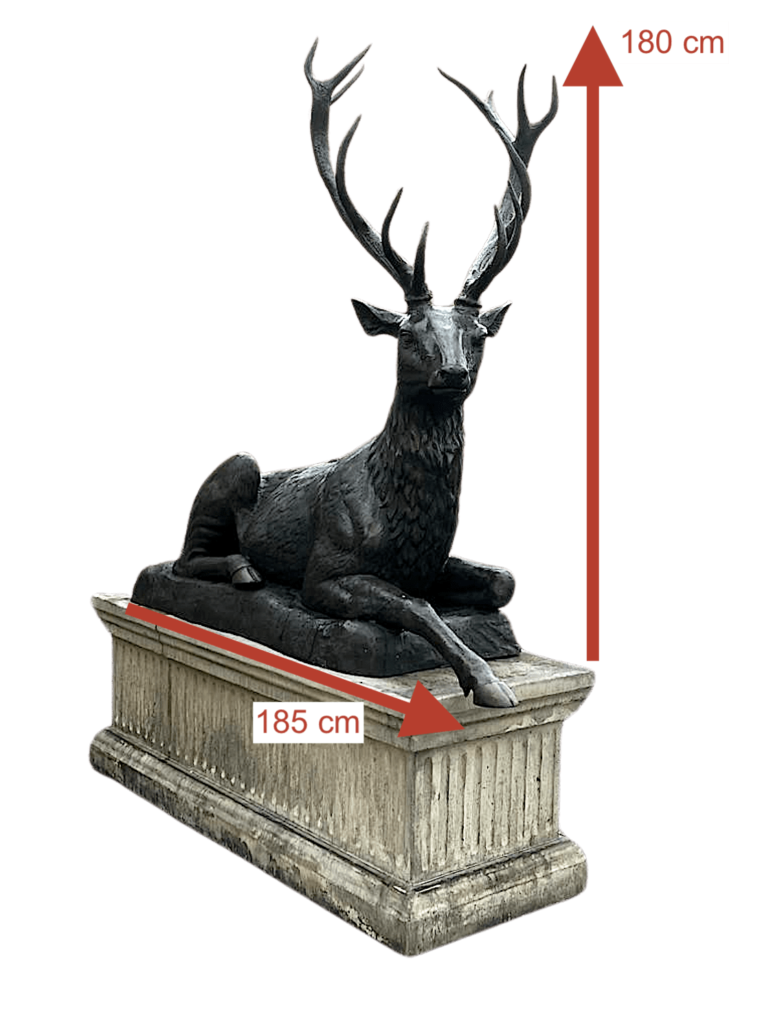 Bronzefiguren Hirsche CARL und CUNO