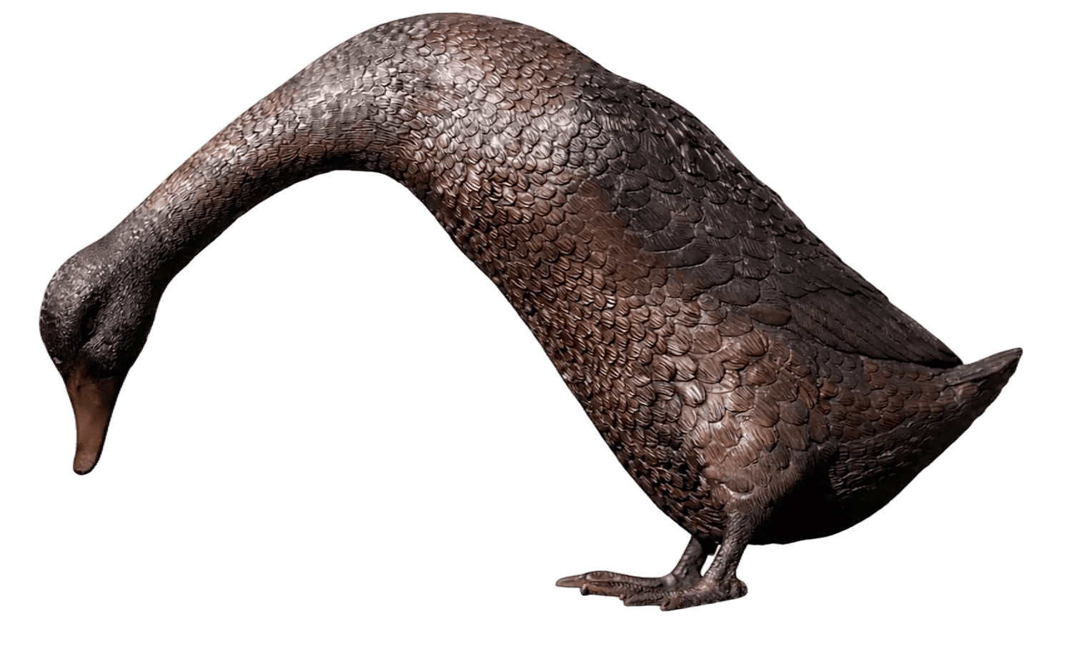 Bronzefigur Vogel Gans GUNDA