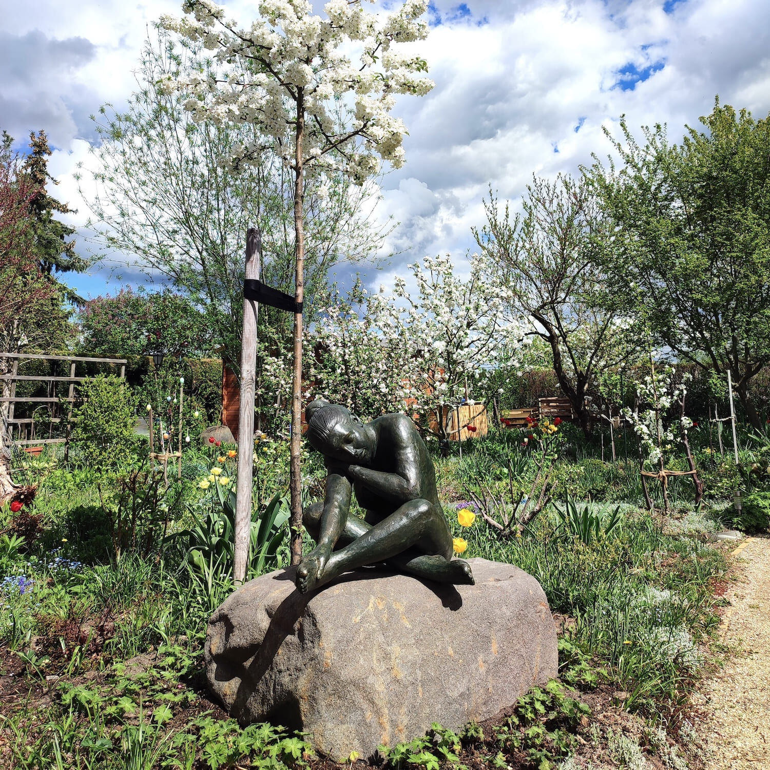 Kundenfoto Bronzefigur EMILIA, Potsdam