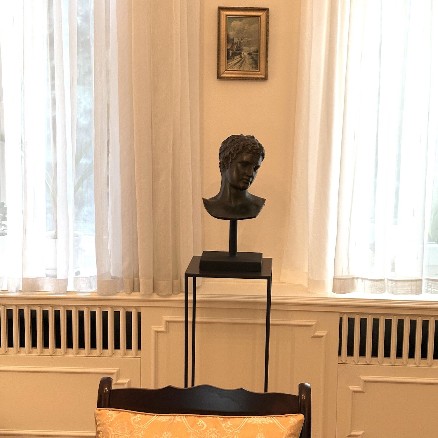 Bronzebüste DER KNABE VON MARATHON braun patiniert
