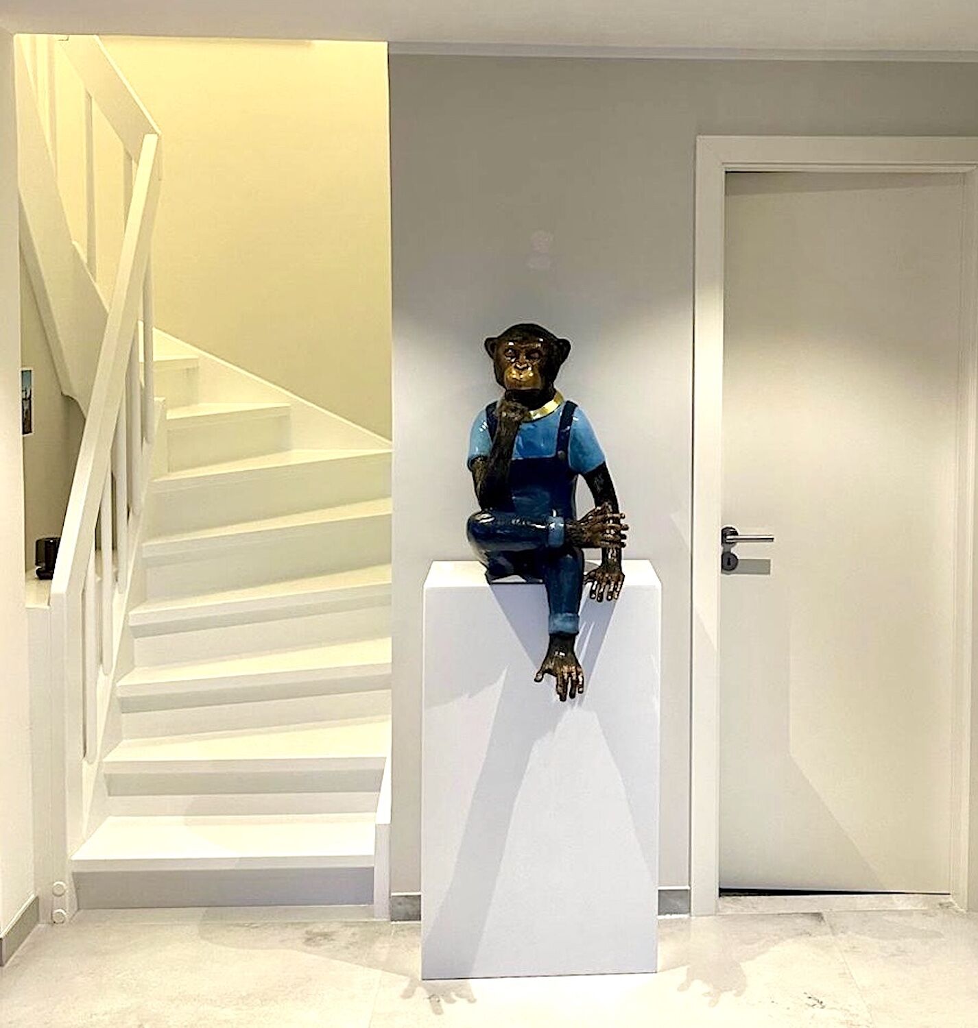 Kundenfoto Berlin, Bronzefigur Der Denker