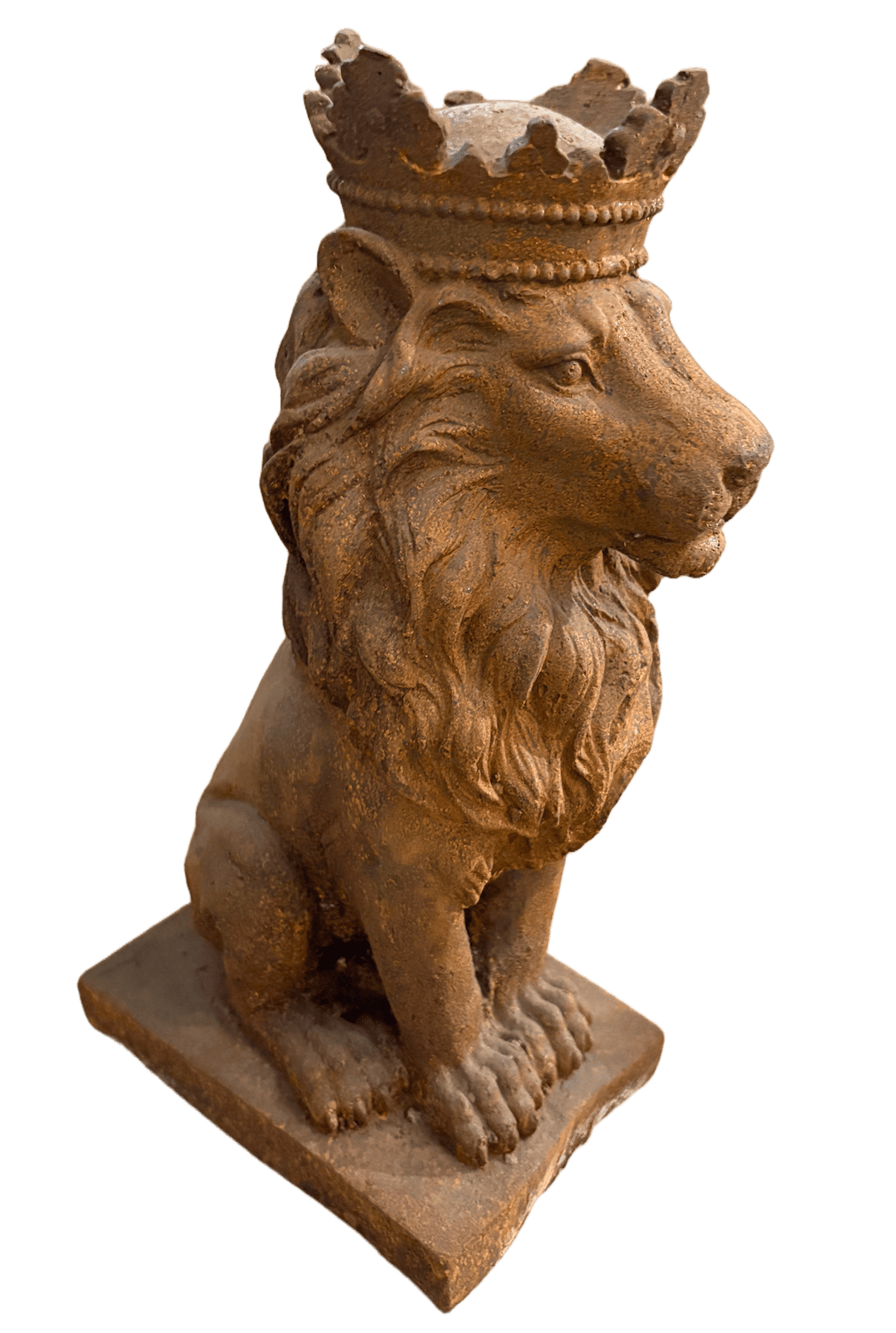 Gusseisen Löwe LÖWENKÖNIG