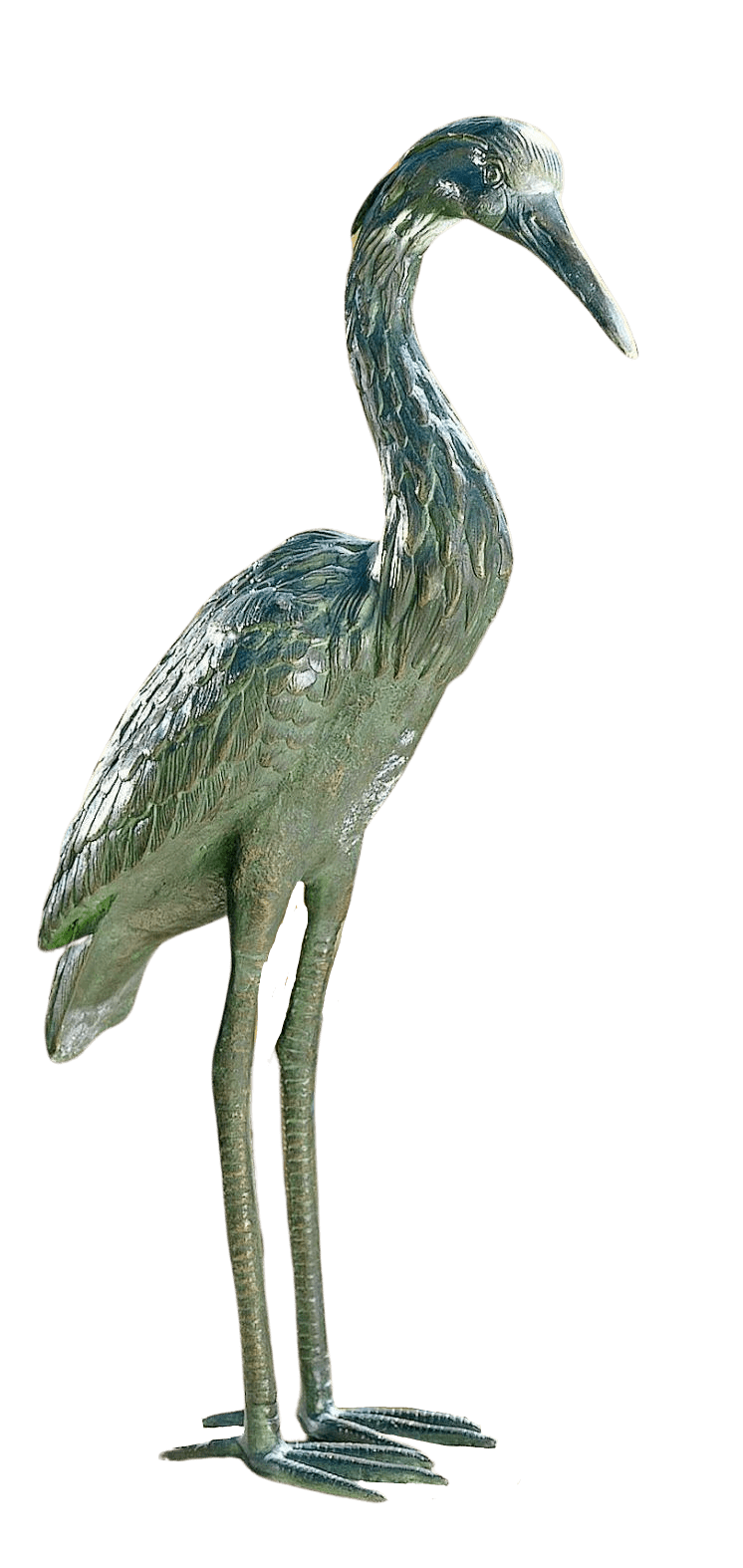 Bronzefigur Vogel GRAUREIHER 56 cm