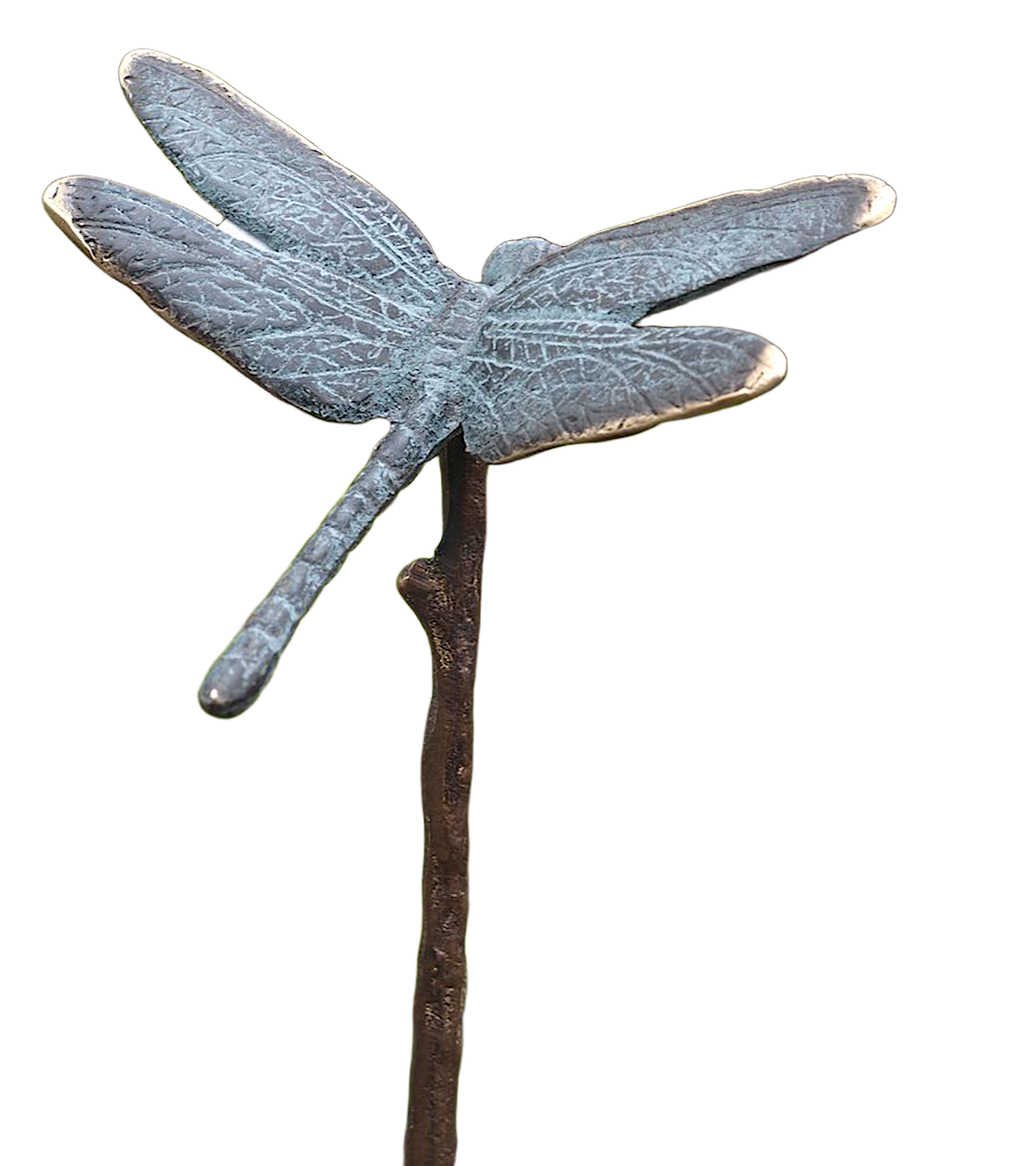 Bronzefigur LIBELLE  auf Stab