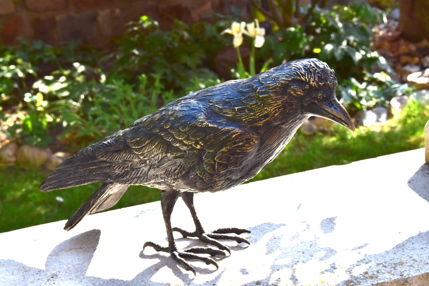 Bronzefigur Vogel Rabe WILBUR