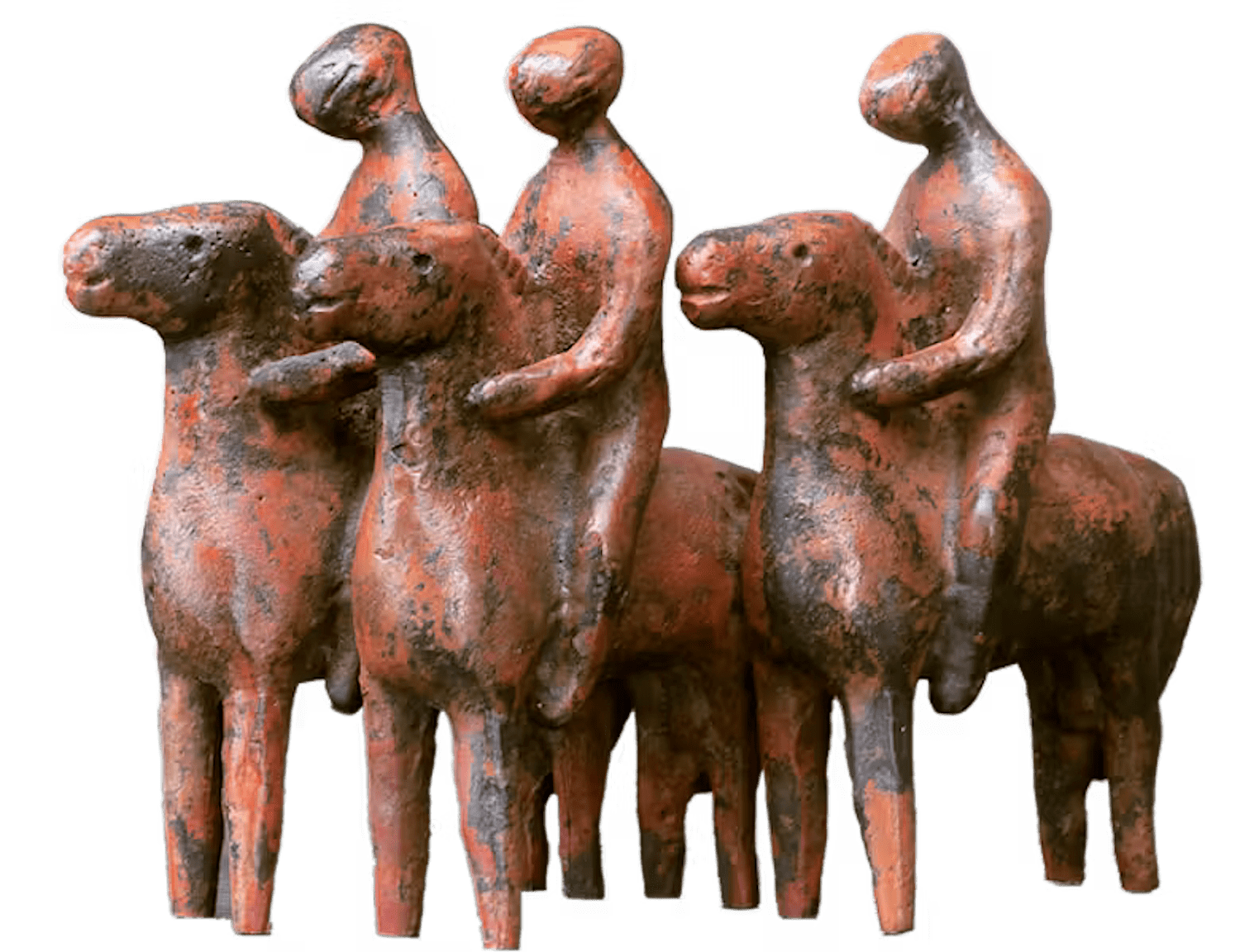 Bronzefigur REITERGRUPPE (von Hermann Schwahn)