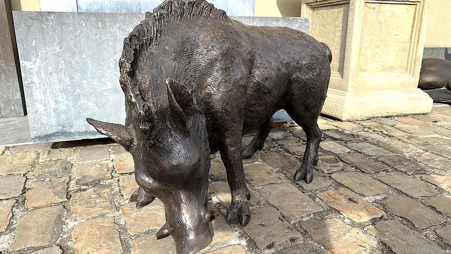 Bronzefigur Wildschwein KEILER
