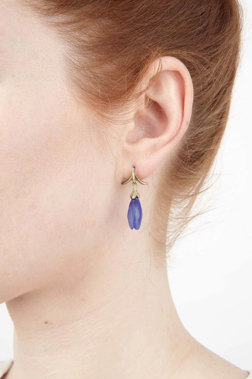 Bronzeschmuck FALSCHER INDIGO Ohrstecker klein, Paar