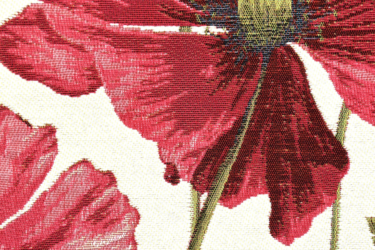 Gobelinkissenhülle Art de Lys MOHN Zwei Blüten, 48x48 cm