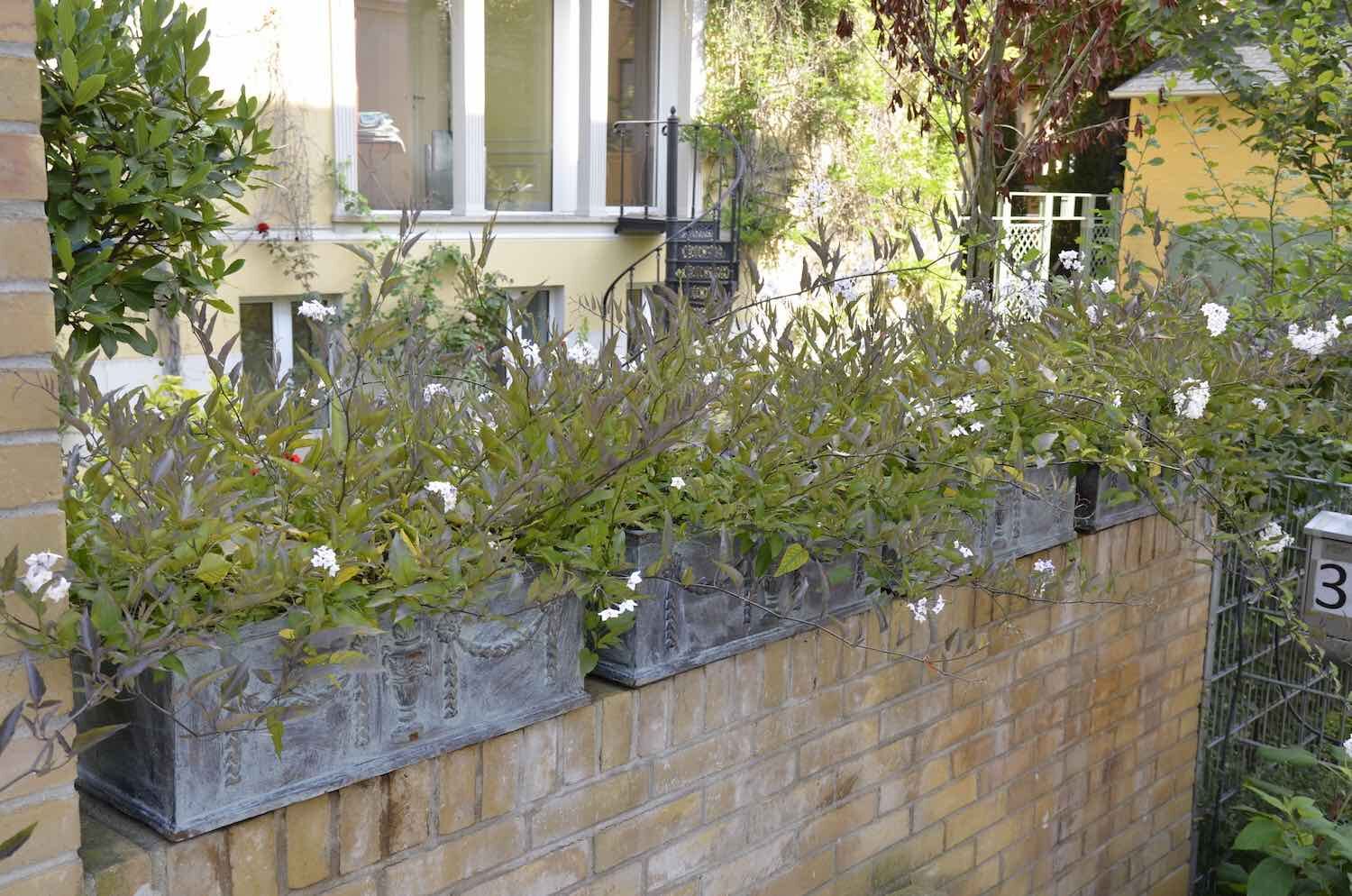 Potsdam: Die Pflanzkästen PHILIIPPE aus schwerem Gusseisen.. Potsdam: Die Pflanzkästen PHILIIPPE aus schwerem Gusseisen..